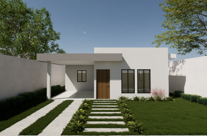 MODELO DE VIVIENDA DE  107 MTS2 PROYECTO LLAVE EN MANO