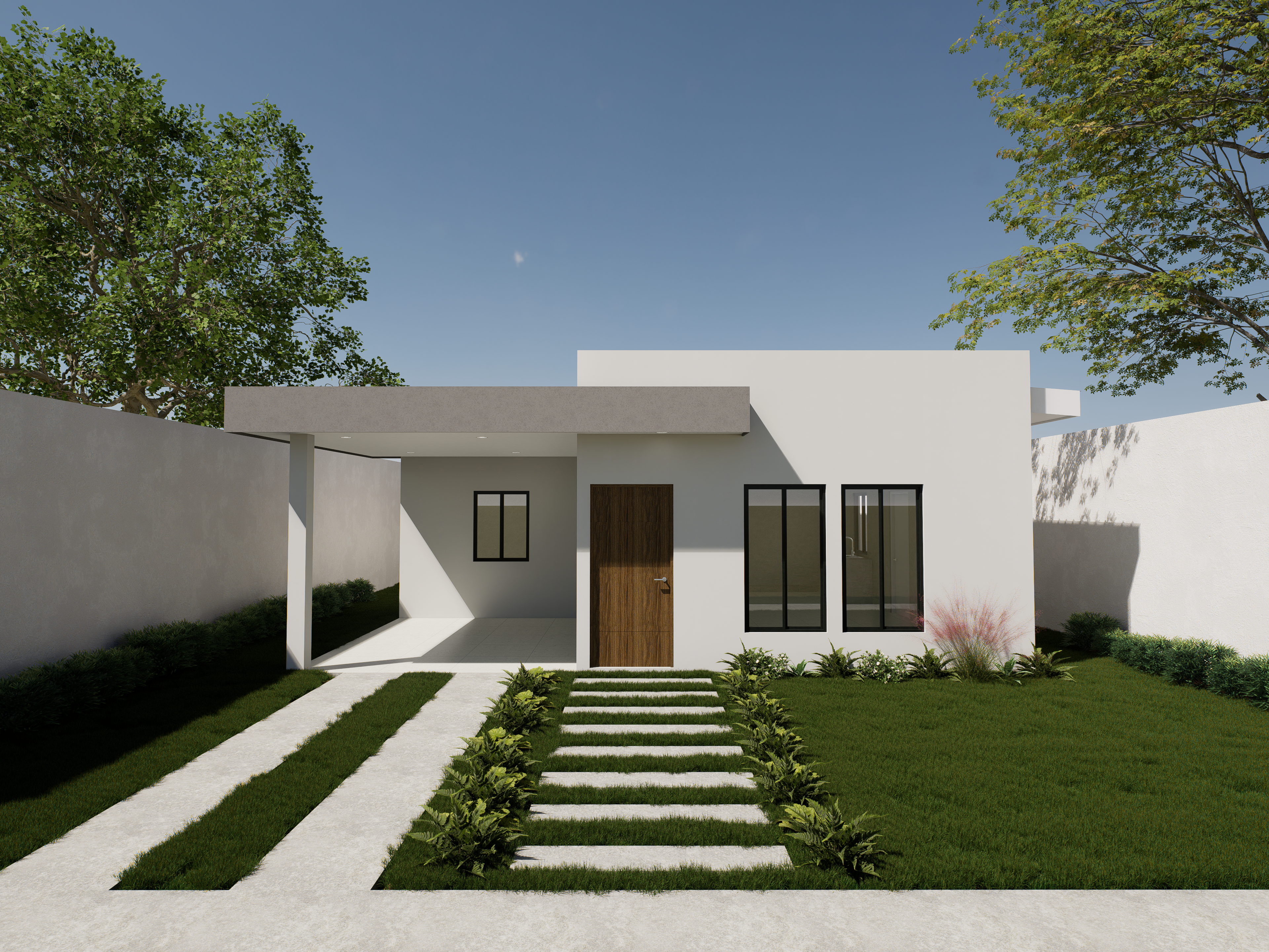 MODELO DE VIVIENDA DE  107 MTS2 PROYECTO LLAVE EN MANO