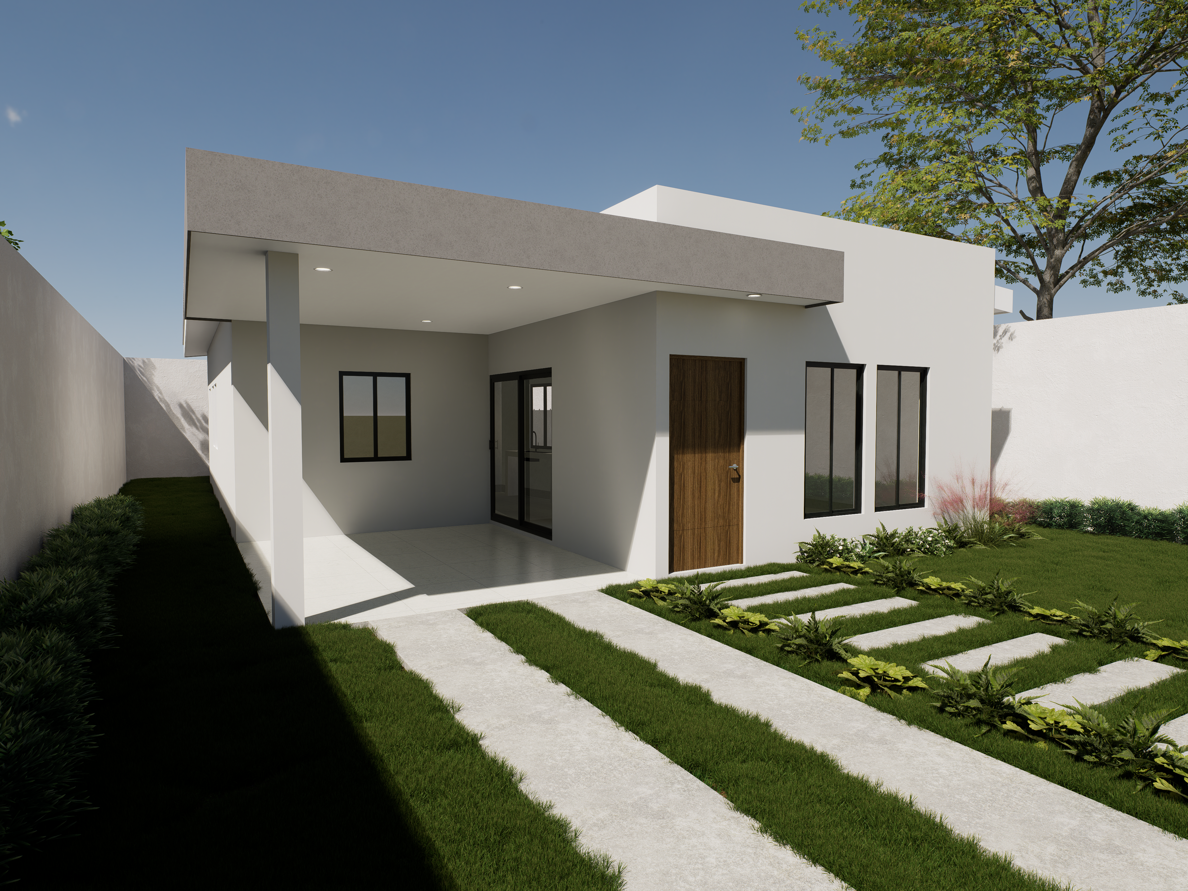 MODELO DE VIVIENDA DE  107 MTS2 PROYECTO LLAVE EN MANO